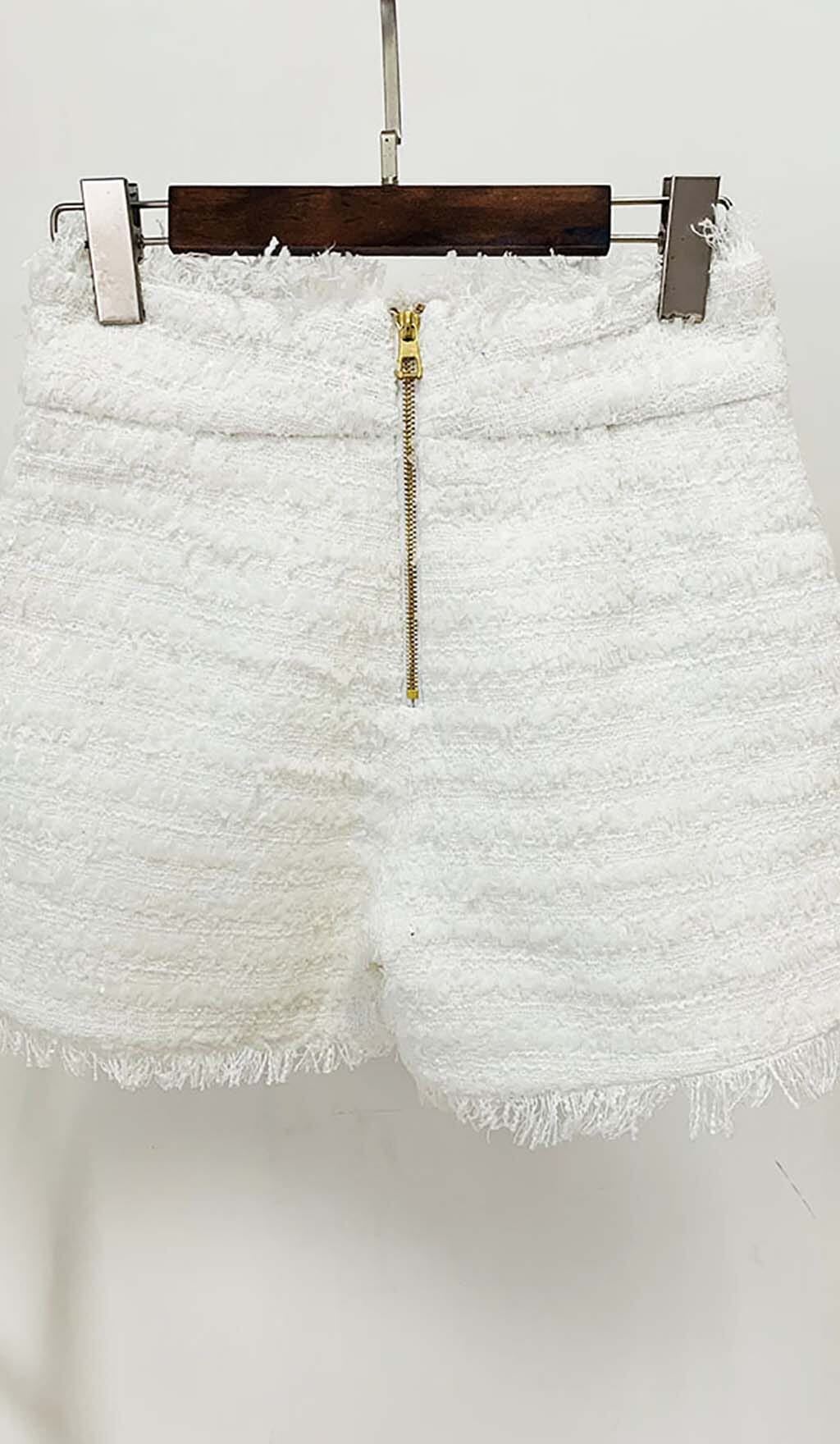 TWEED DOUBLE-BREASTED BUTTON BLAZER& PANT SET DRESS STYLE OF CB