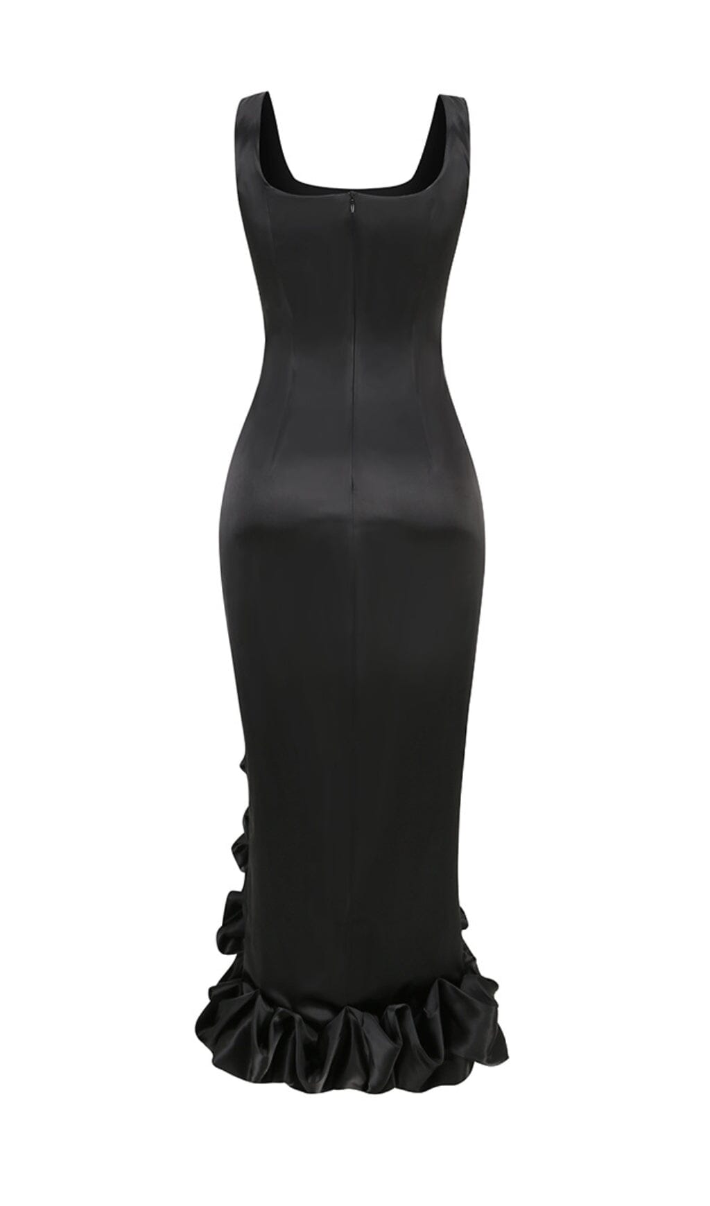 HIGH-LOW HEMLINE DRESS IN BLACK DRESS sis label