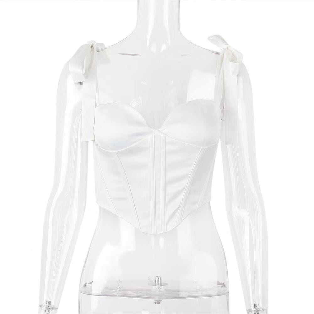 FISHBONE TOPS IN WHITE Clothing styleofcb