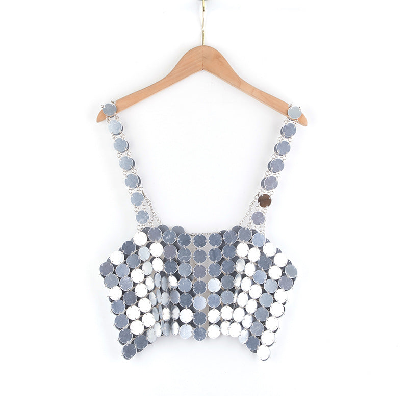 BLING STRAPPY CROP TOP