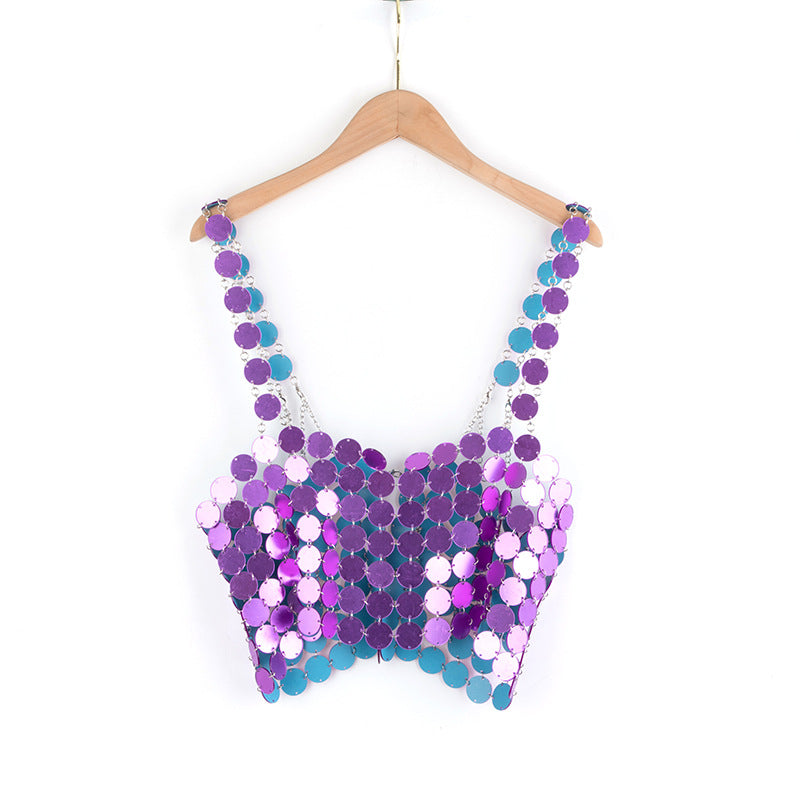 BLING STRAPPY CROP TOP