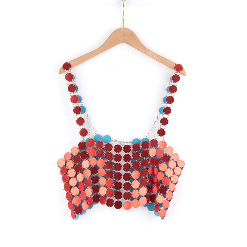 BLING STRAPPY CROP TOP