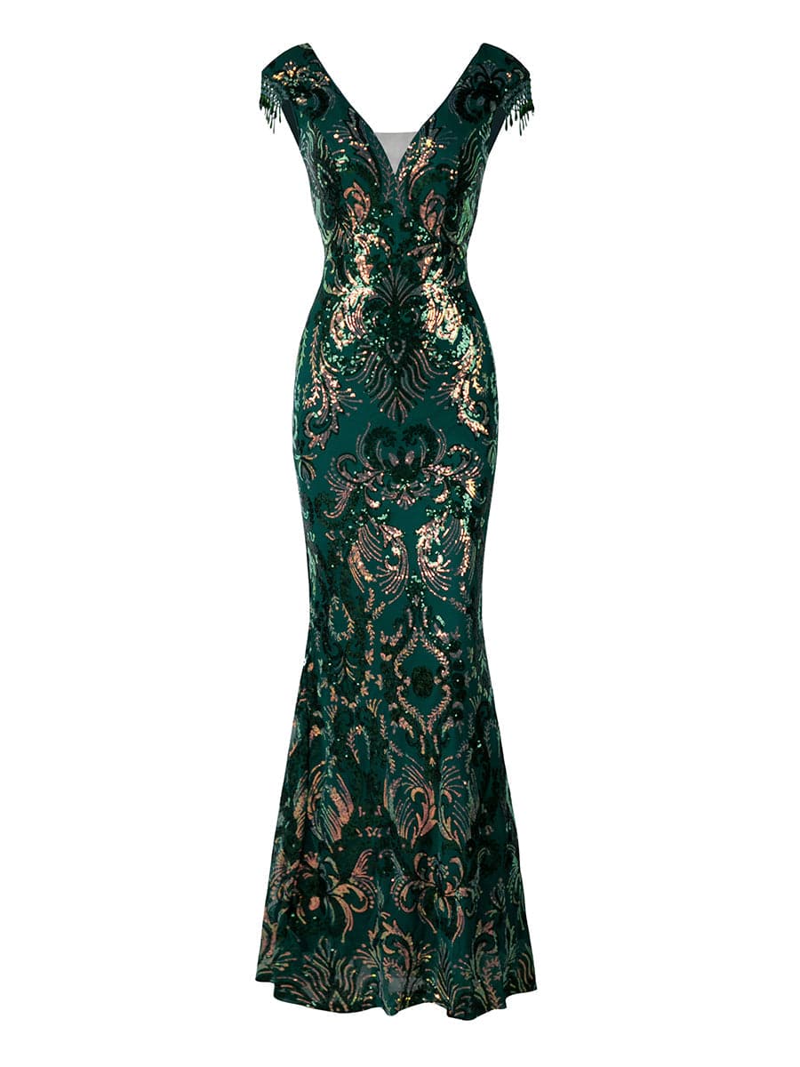Formal Green Mermaid Dress