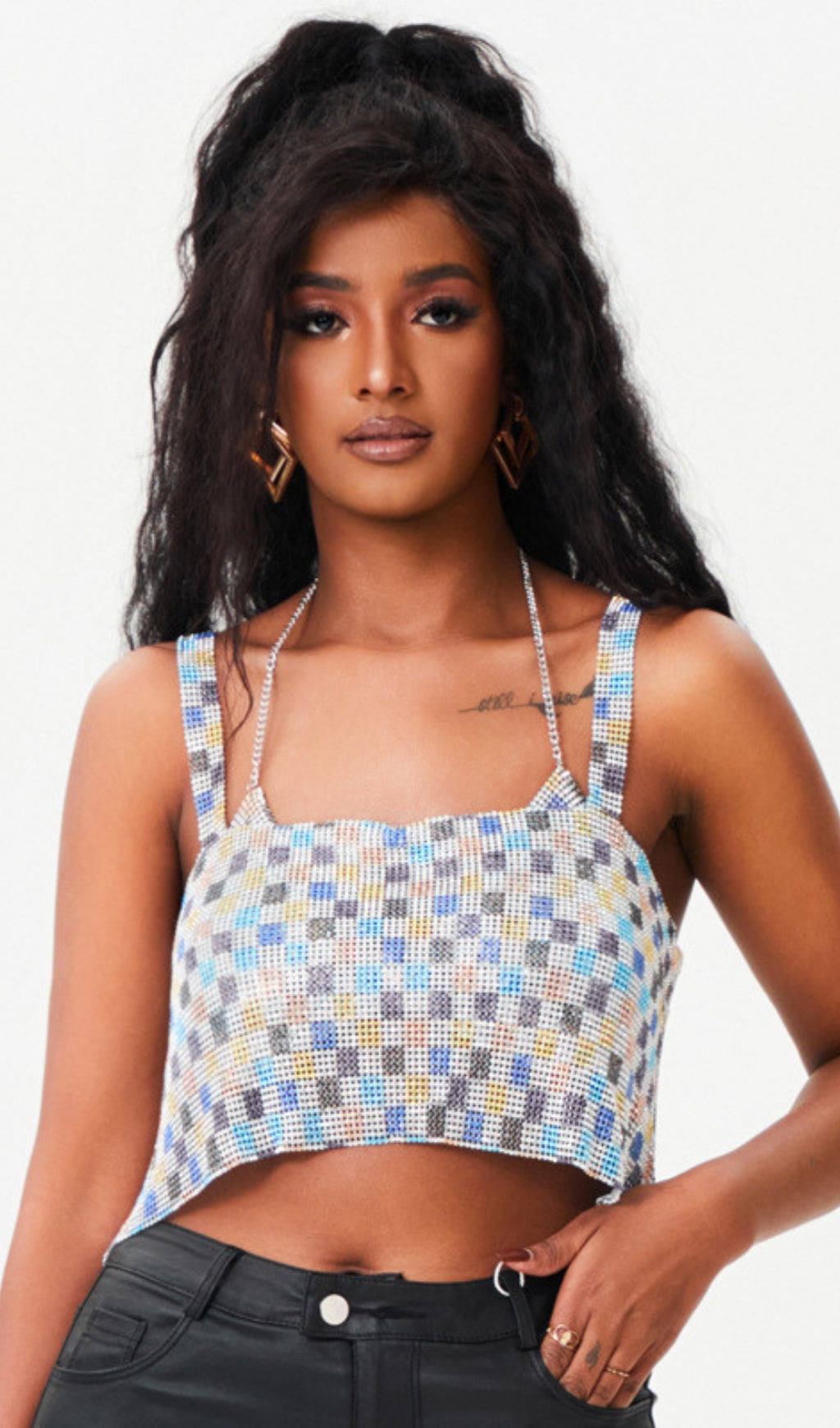 BLING SEQUIN CROP TOP