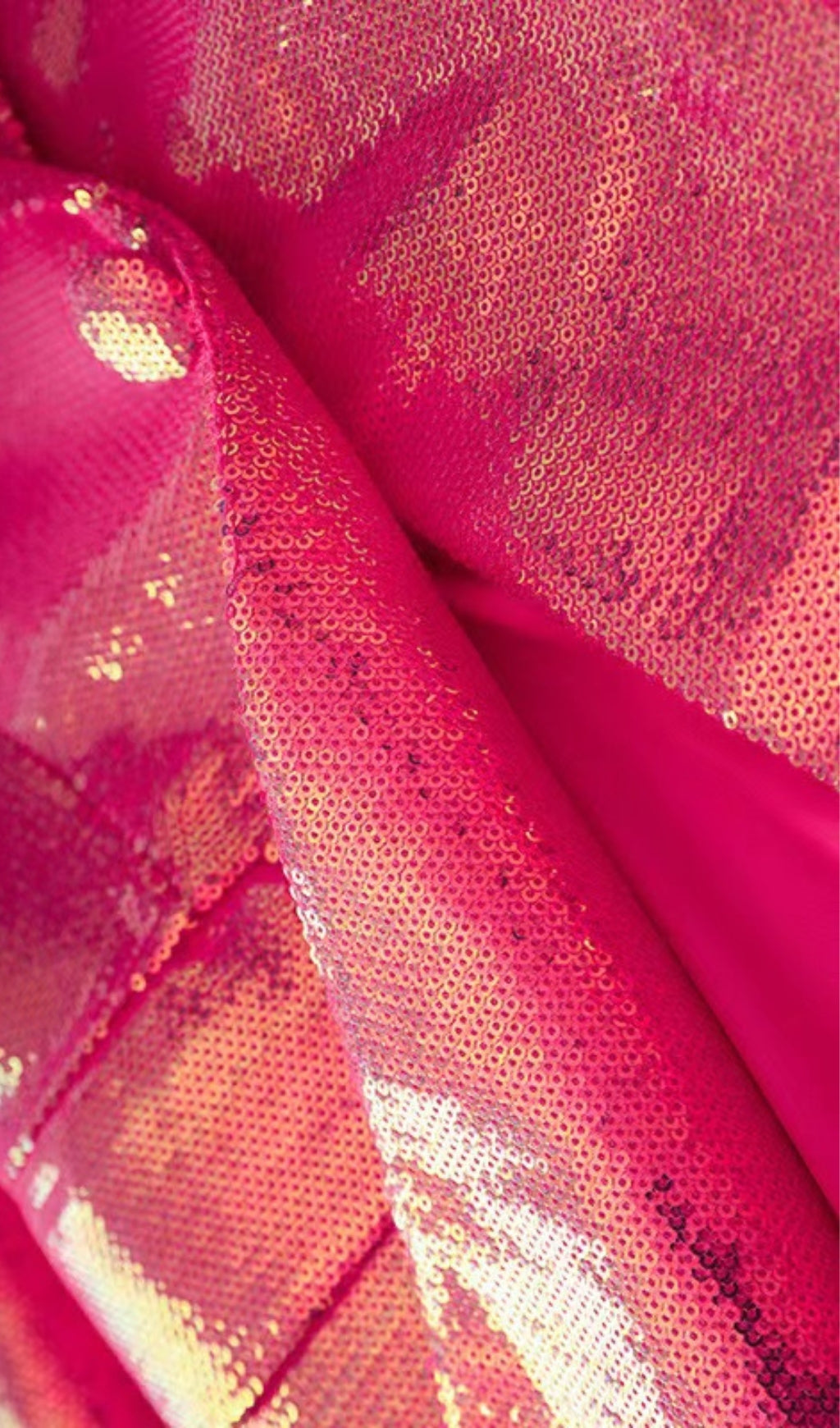 Sequin Blazer Shorts Set In Hot Pink