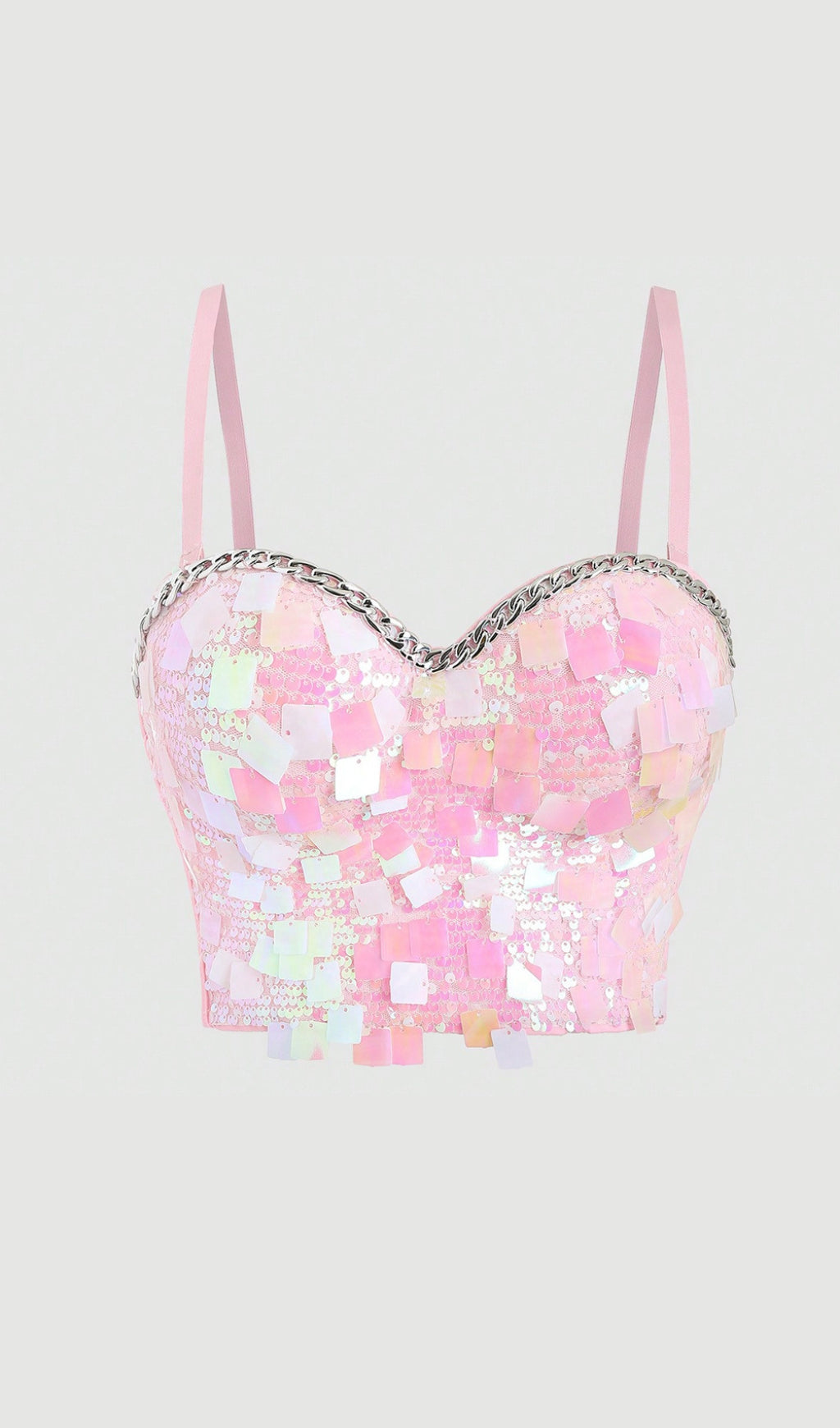 Sequin embellished top in pink