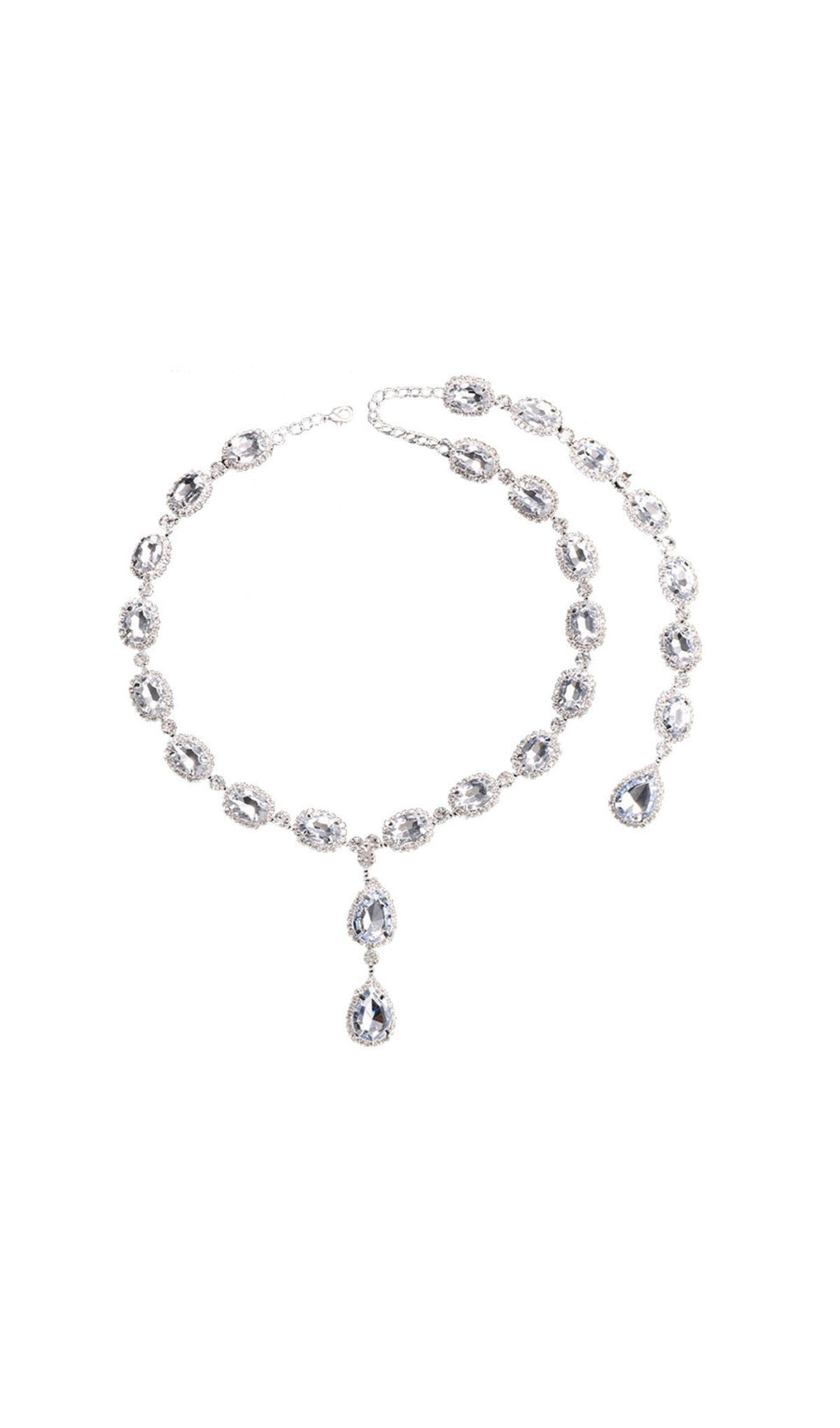 CRYSTAL BACK DROP NECKLACE