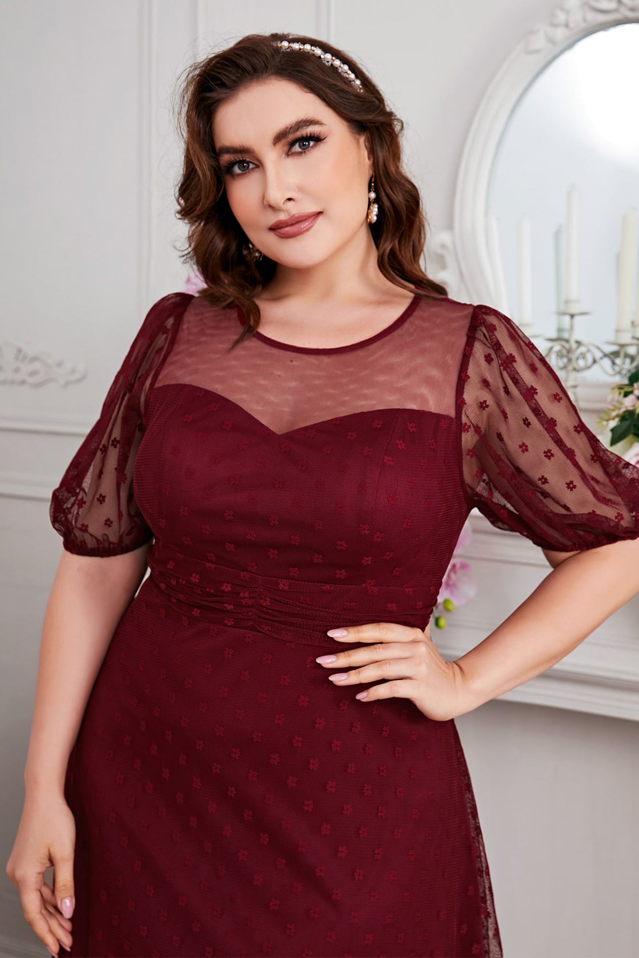 Rosamund V-Neck Lace Maxi Dress