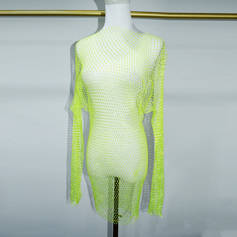 BLING LONG SLEEVES MINI DRESS