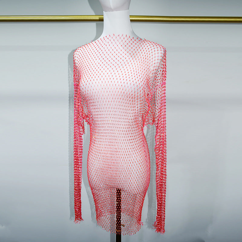 BLING LONG SLEEVES MINI DRESS