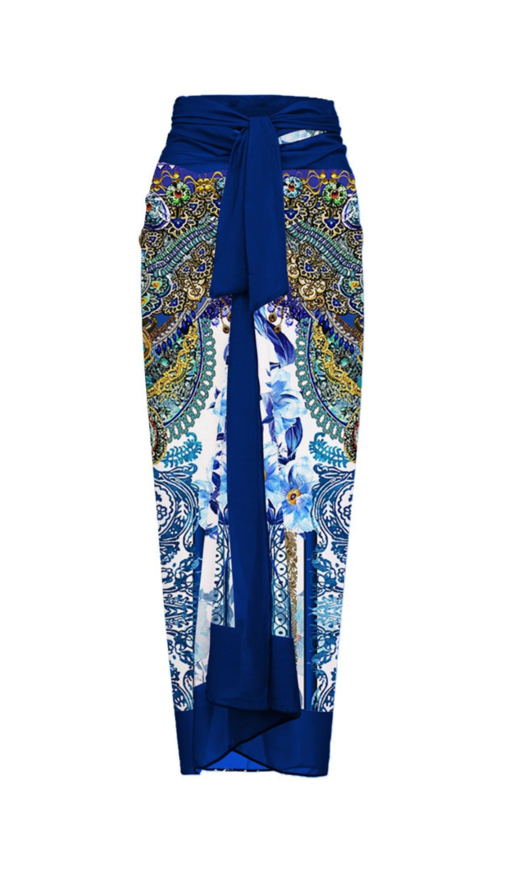 Flower Toucan Printed Swimwear Two Piece Set