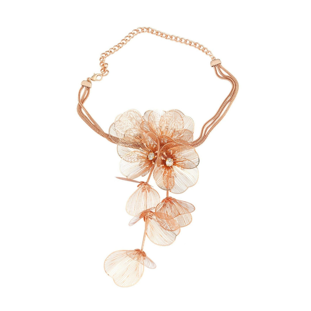 GLOD ALLOY FLOWER CHOKER