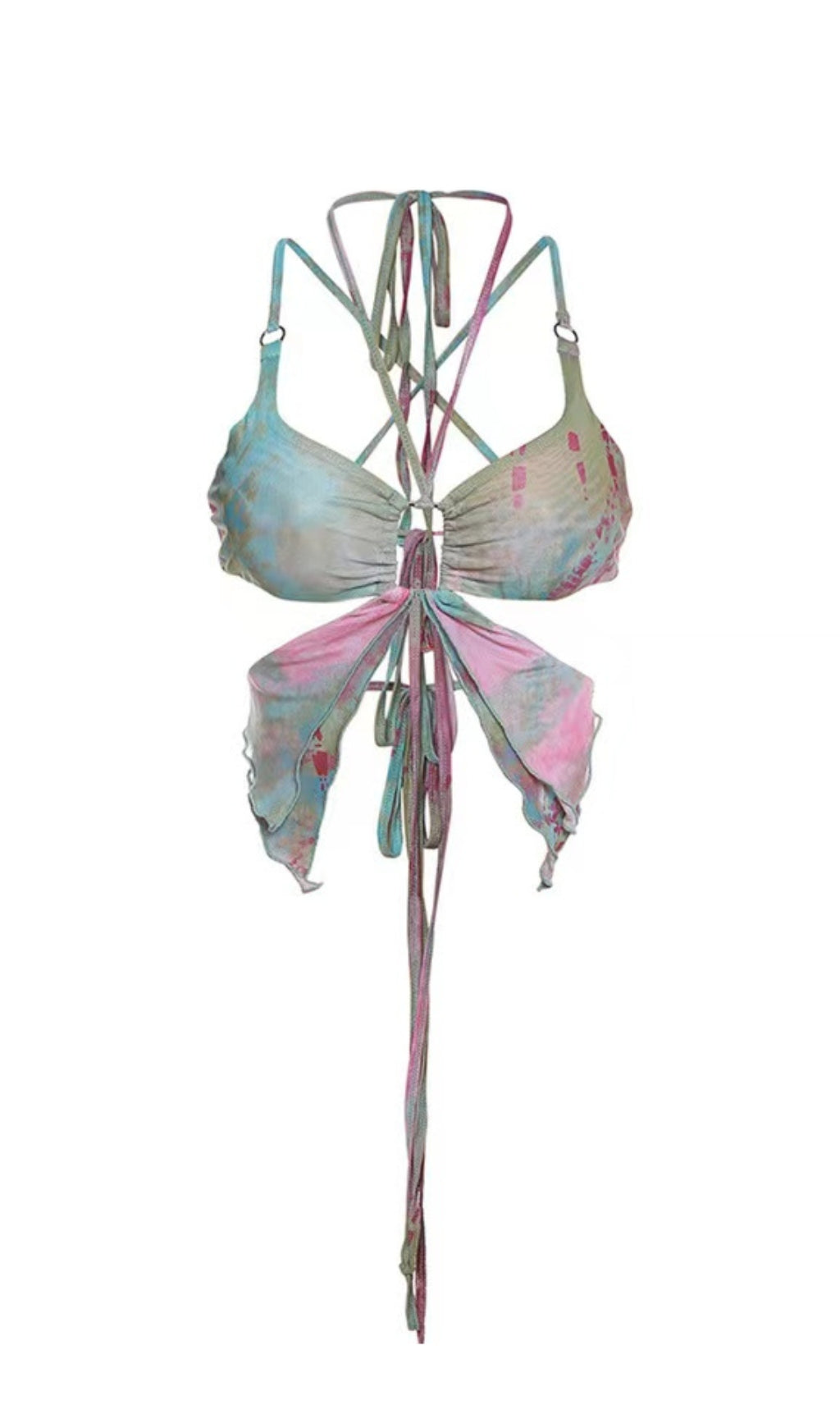 BUTTERFLY PRINTED SWIM SET