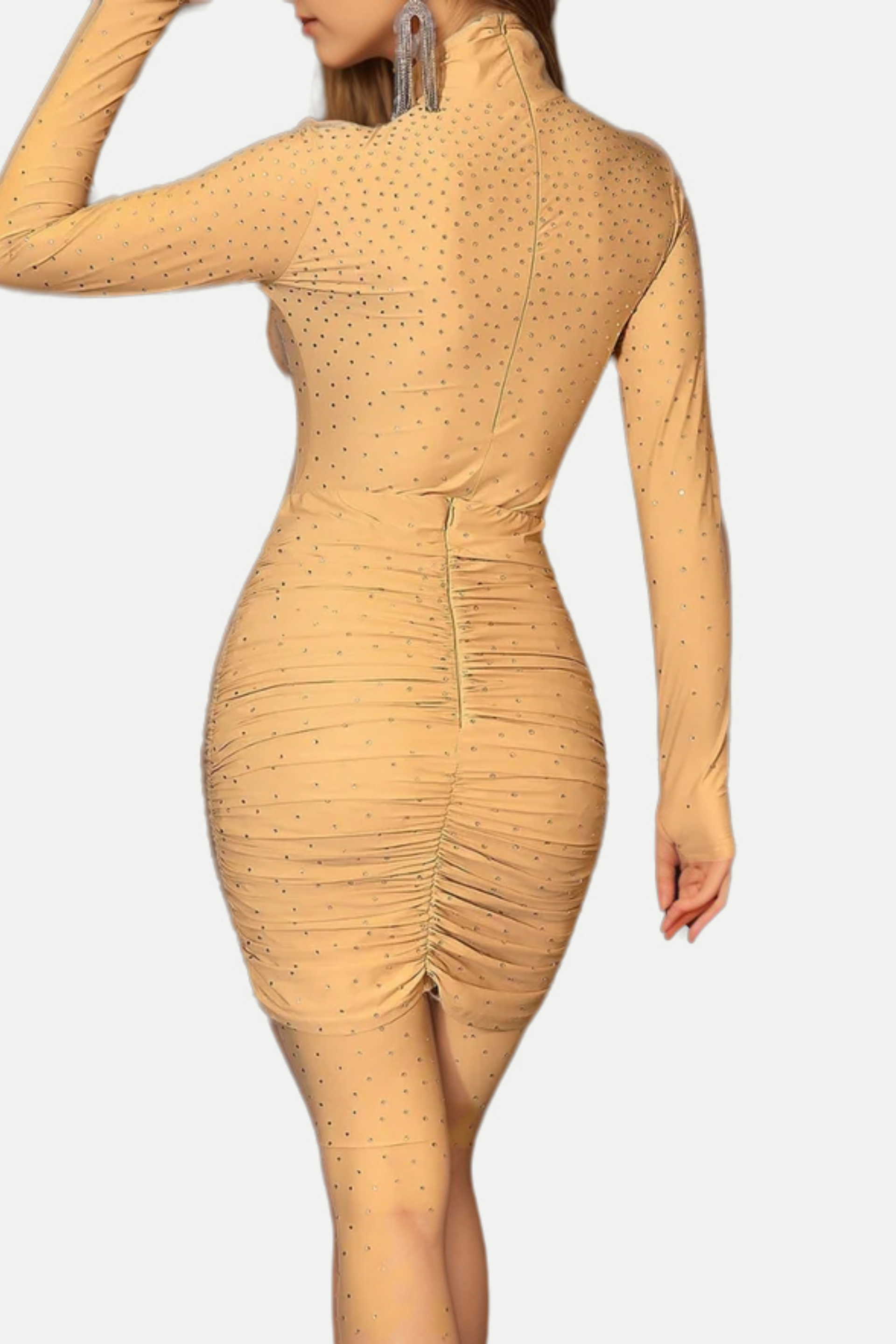 BELEN NUDE RHINESTONE THREE PIECE SET