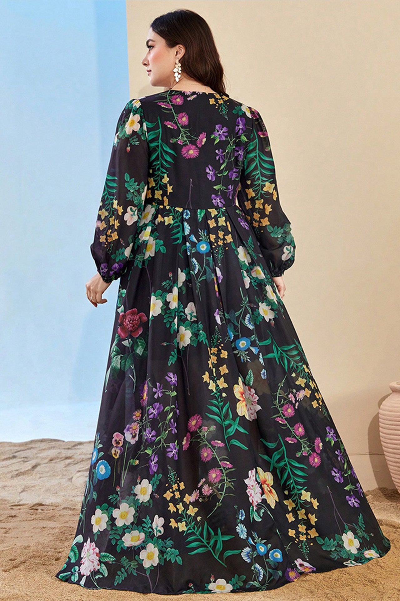 Elodie Chiffon Maxi Dress