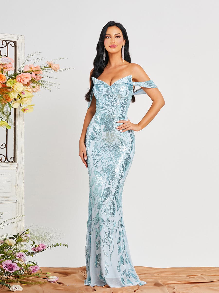 Sequin Mermaid Evening Dress