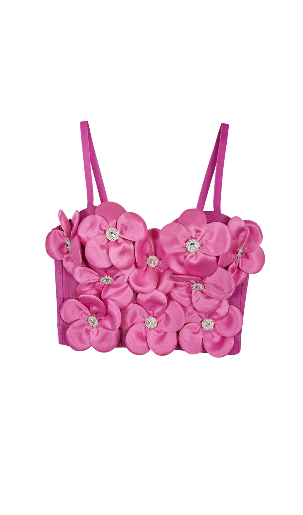 Flower embellished top