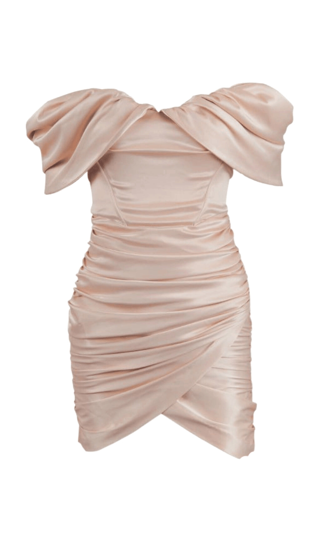 TUBE TOP PLEATED SKIRT IN PINK