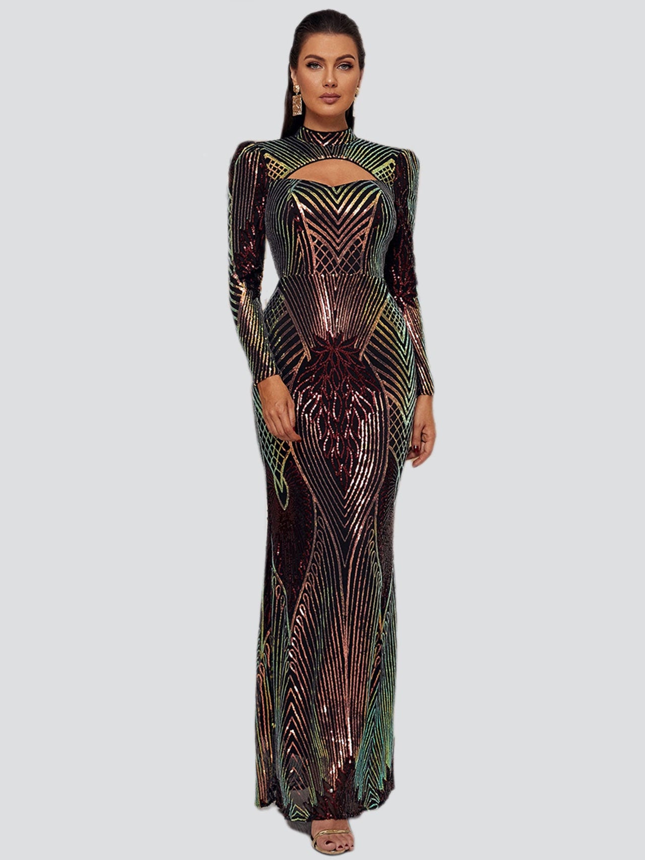 Turtleneck Cut Out Dress