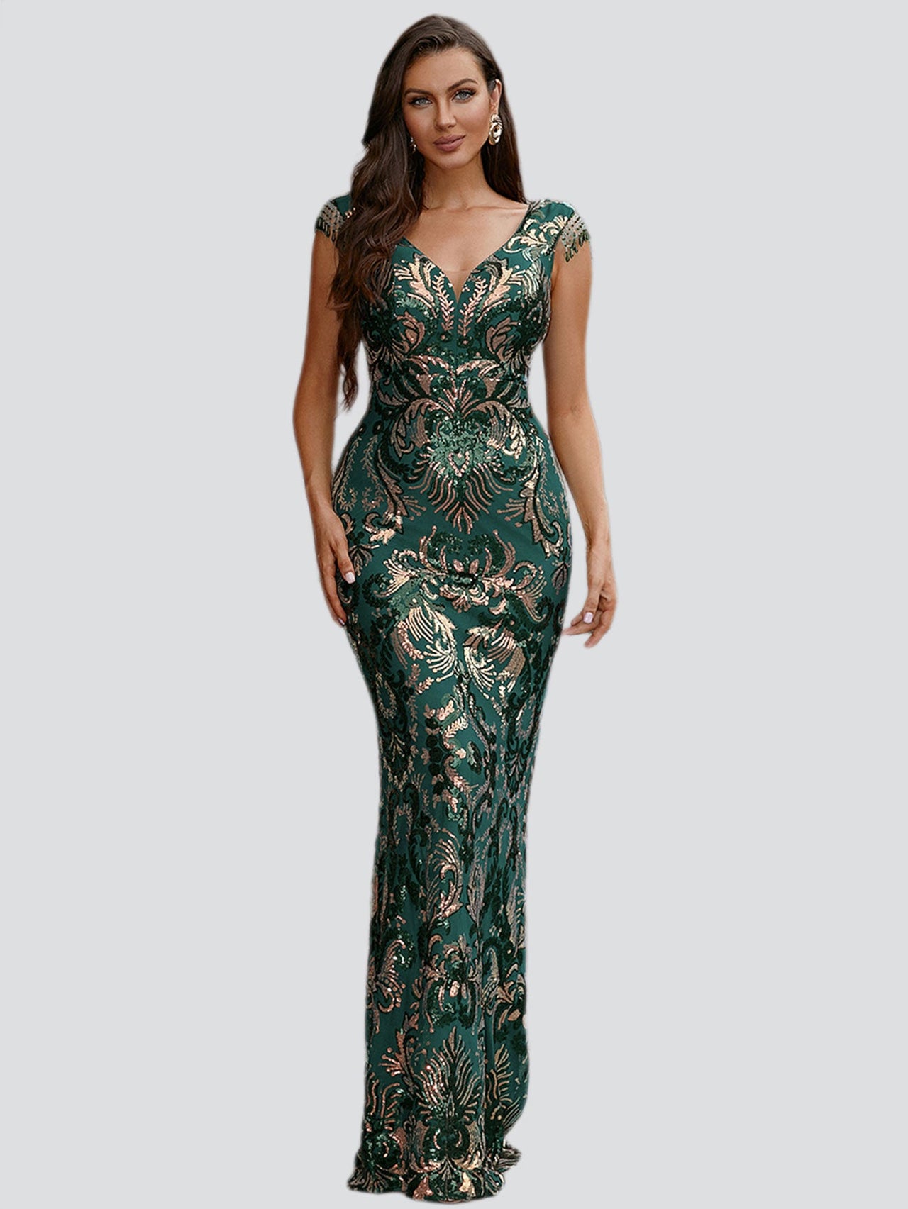 Formal Green Mermaid Dress