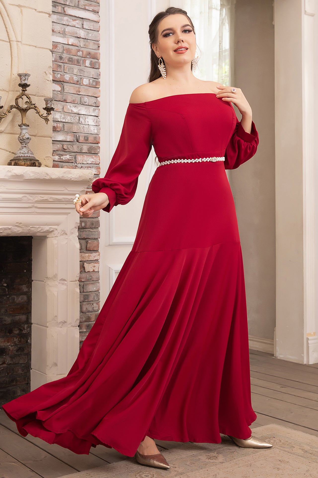 Salma Off Shoulder Maxi Dress