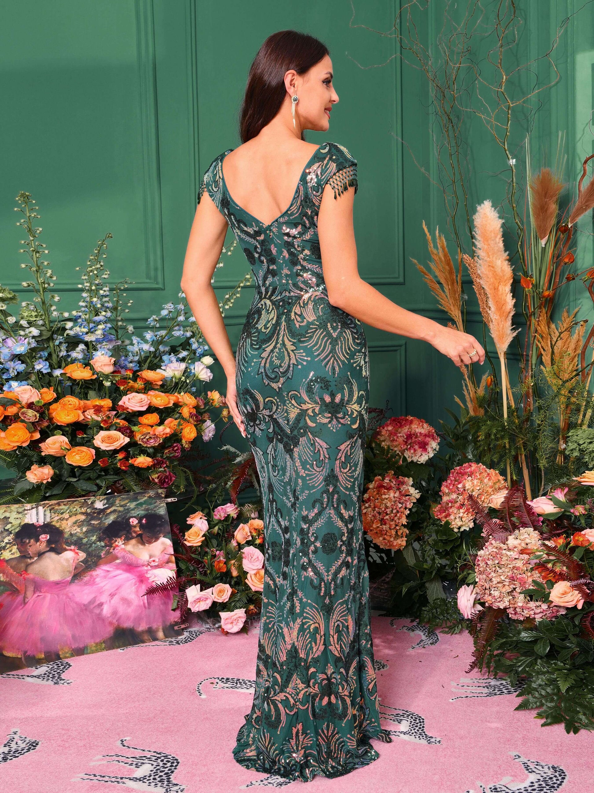 Formal Green Mermaid Dress