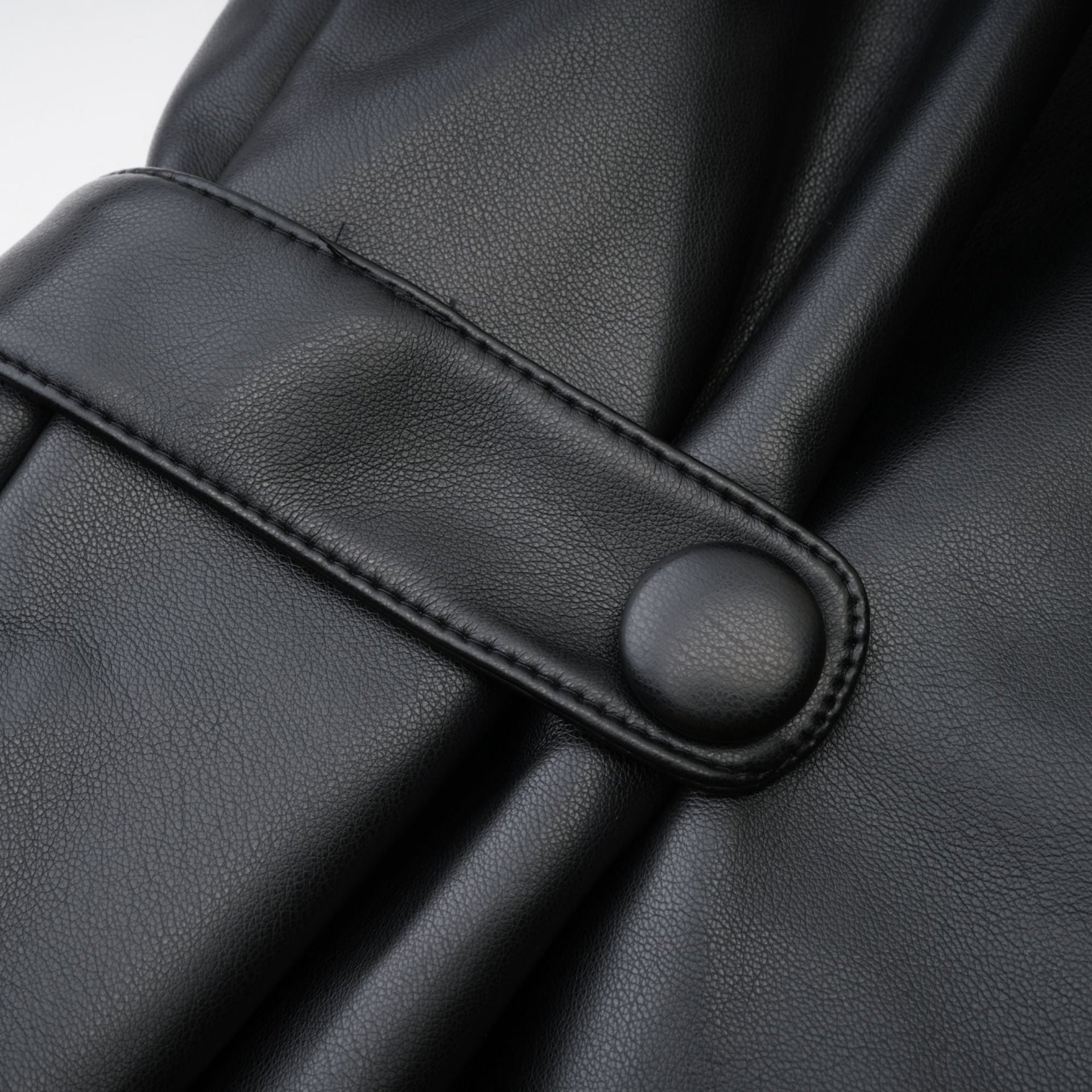 Calista black leather jacket