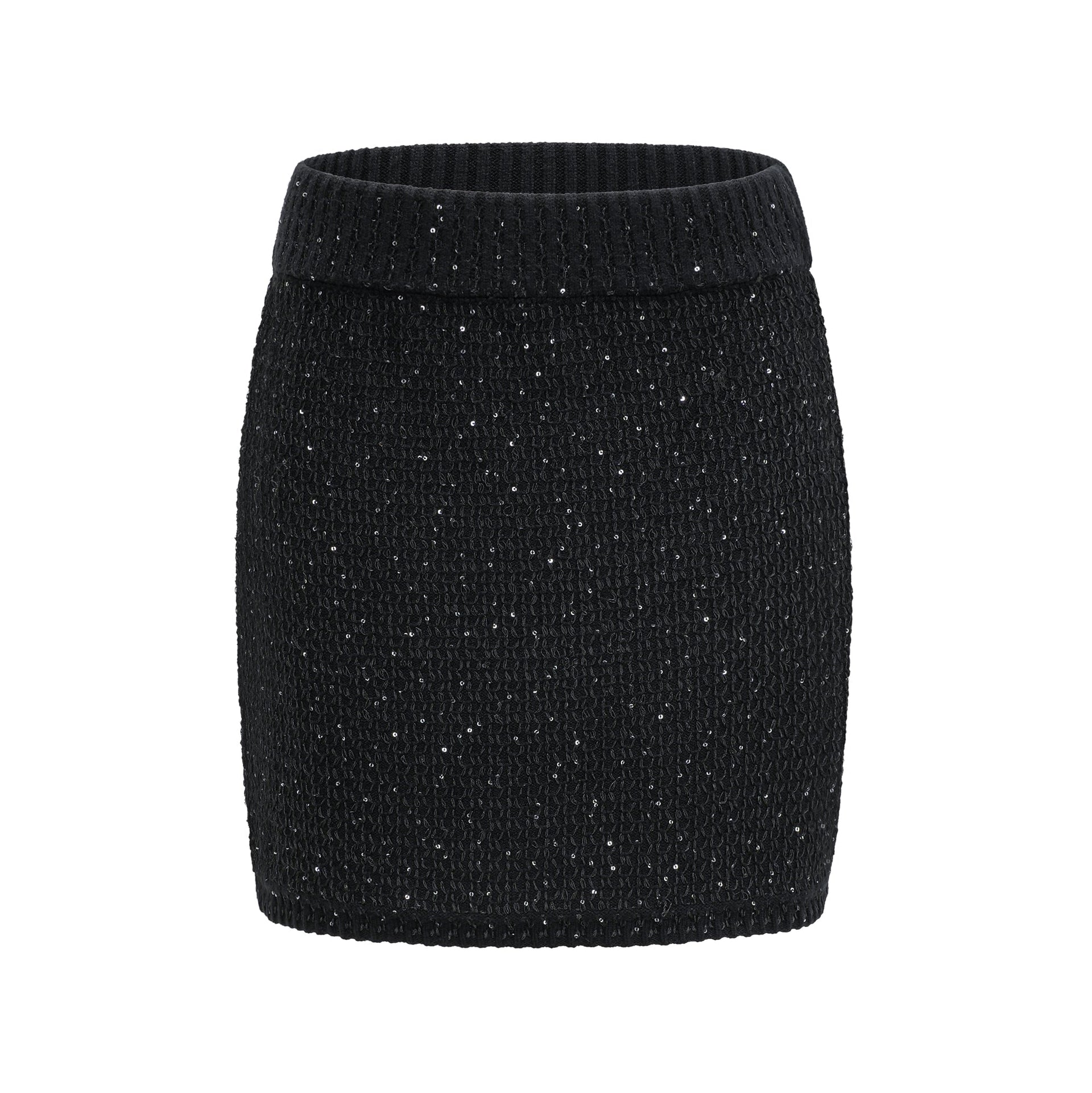 Sylvestra knitted cropped jacket & skirt matching set