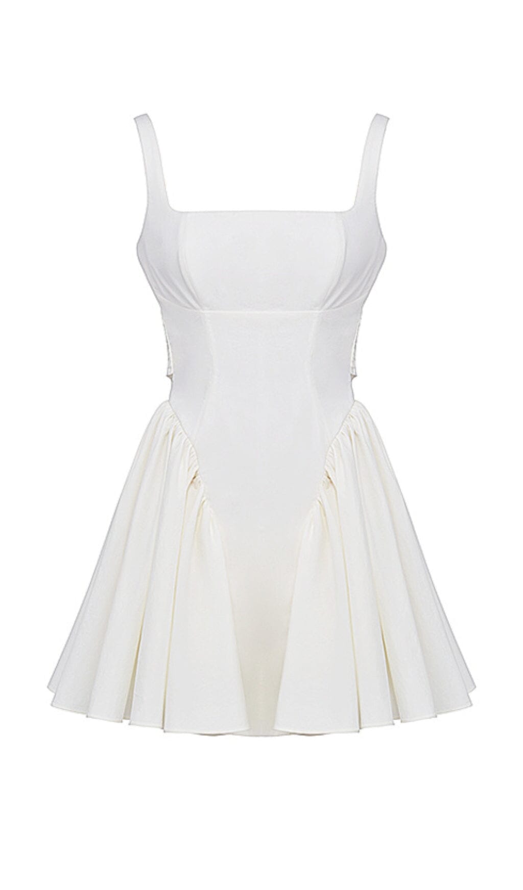 IVORY BOW MINI DRESS