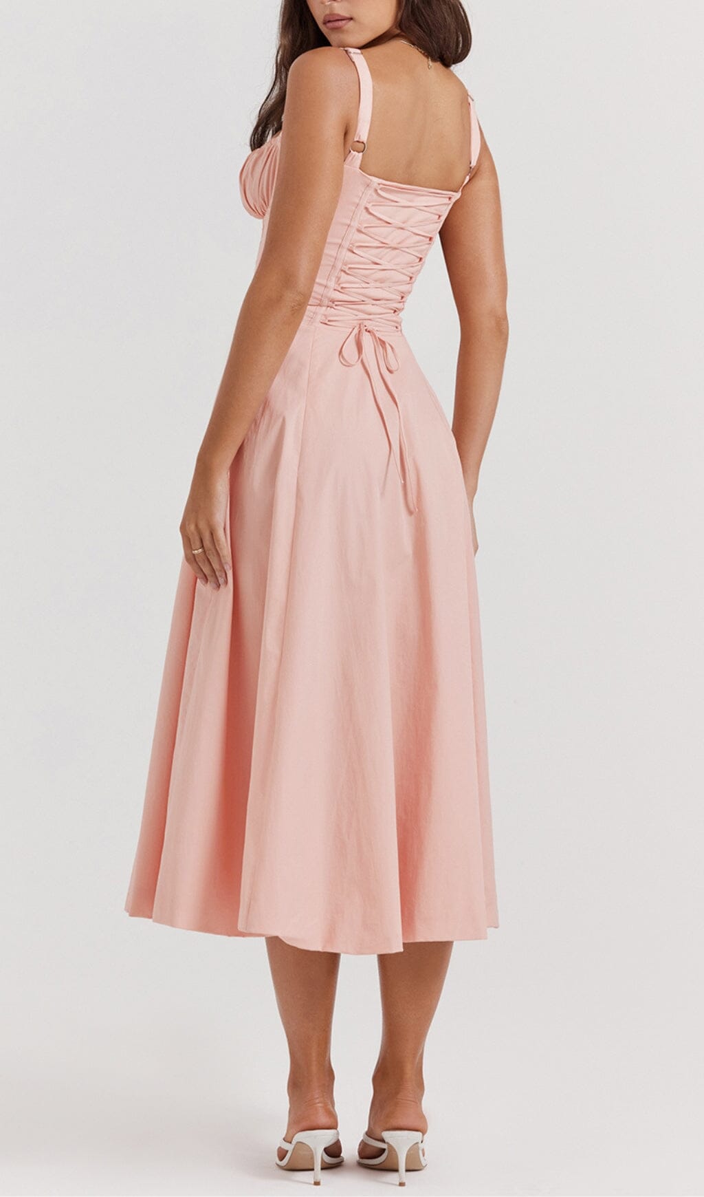 BABY PINK BUSTIER SUNDRESS styleofcb 