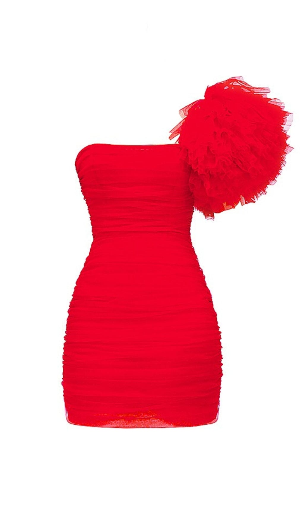 SCARLET RUFFLE SLEEVE DRESS Oh CICI 