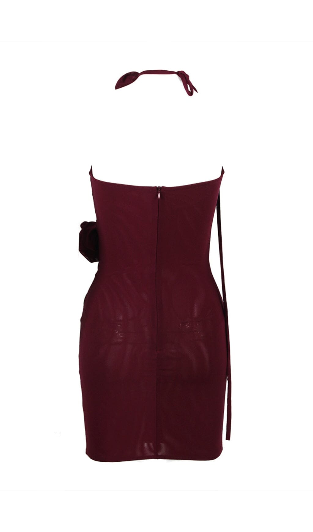 WINE FLORAL EMBELLISHED MINI DRESS styleofcb 