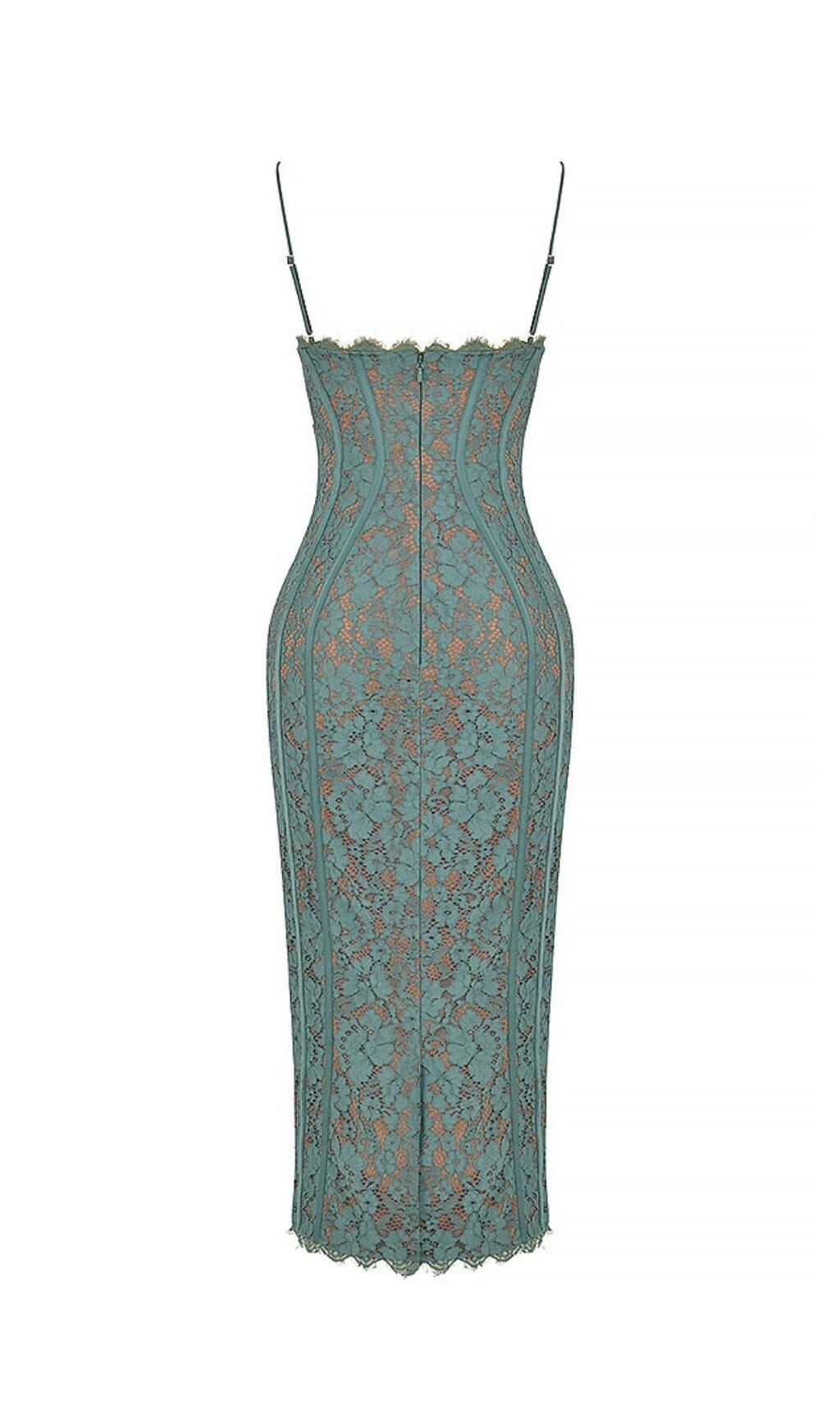 FOREST LACE MIDI DRESS