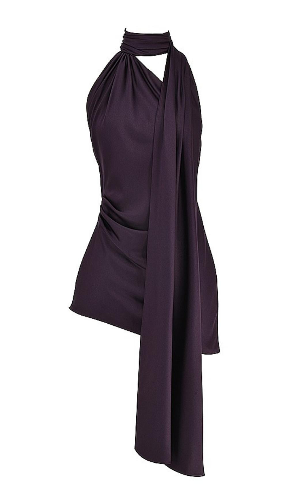 NIGHT SHADE WRAP NECK DRESS Dresses styleofcb 