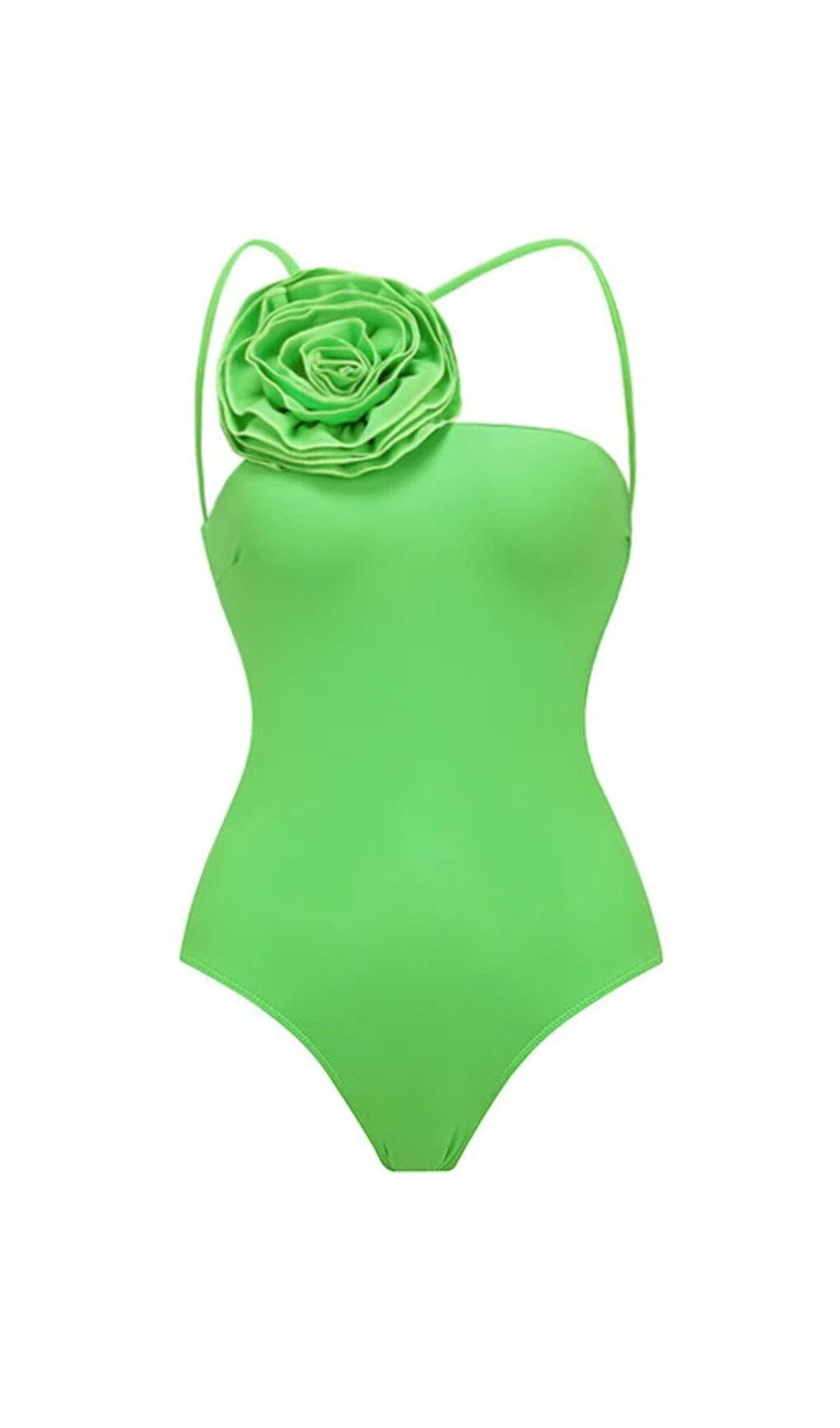 FLOWER DECOR BACKLESS ONE PIECE SWIMSUIT styleofcb 