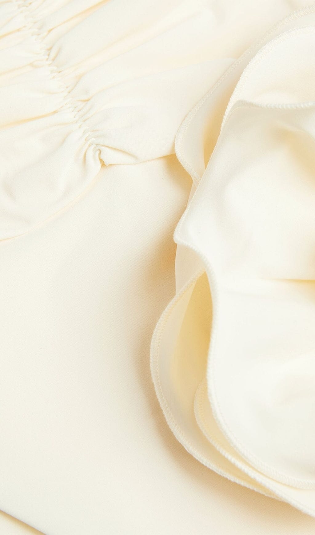 FLORAL APPLIQUÉ TRIANGLE BIKINI SUIT IN WHITE styleofcb 