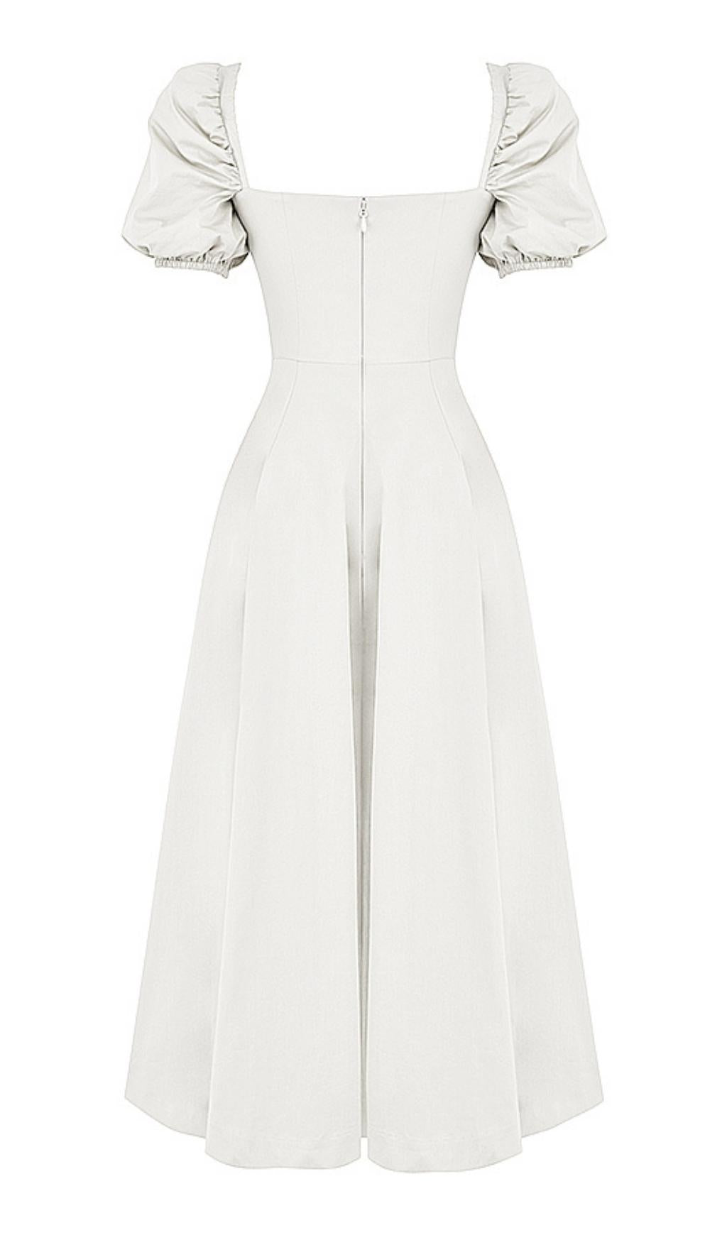HIGH SPLIT MAXI DRESS IN WHITE styleofcb 