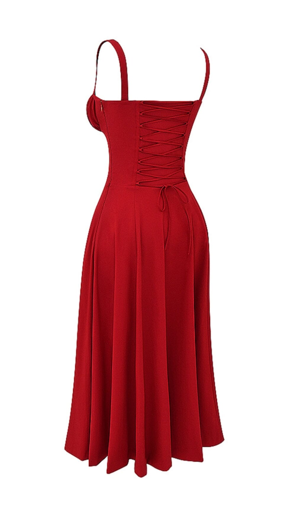 RED ROSE BUSTIER SUNDRESS styleofcb 