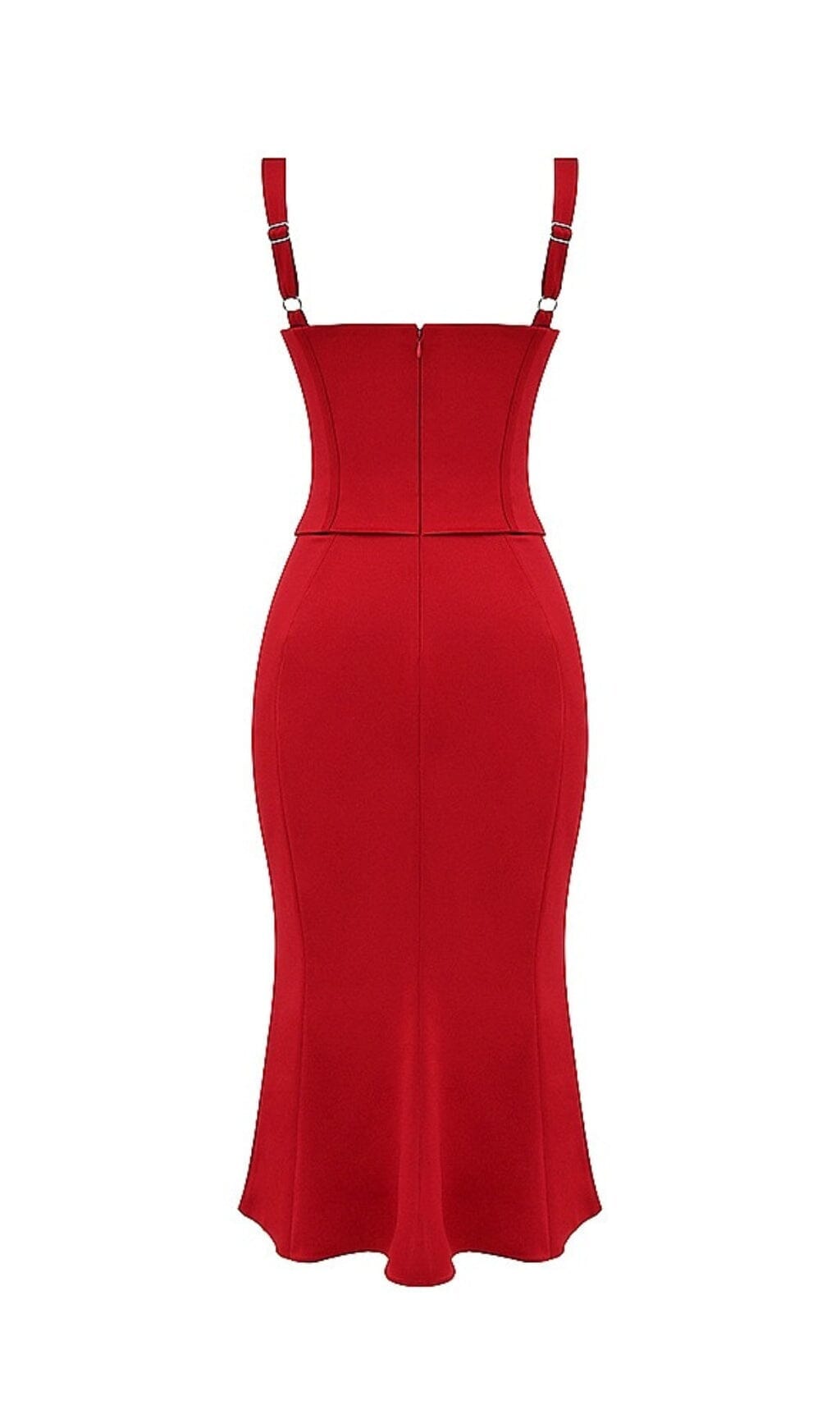 RED ROSE CORSET DRESS