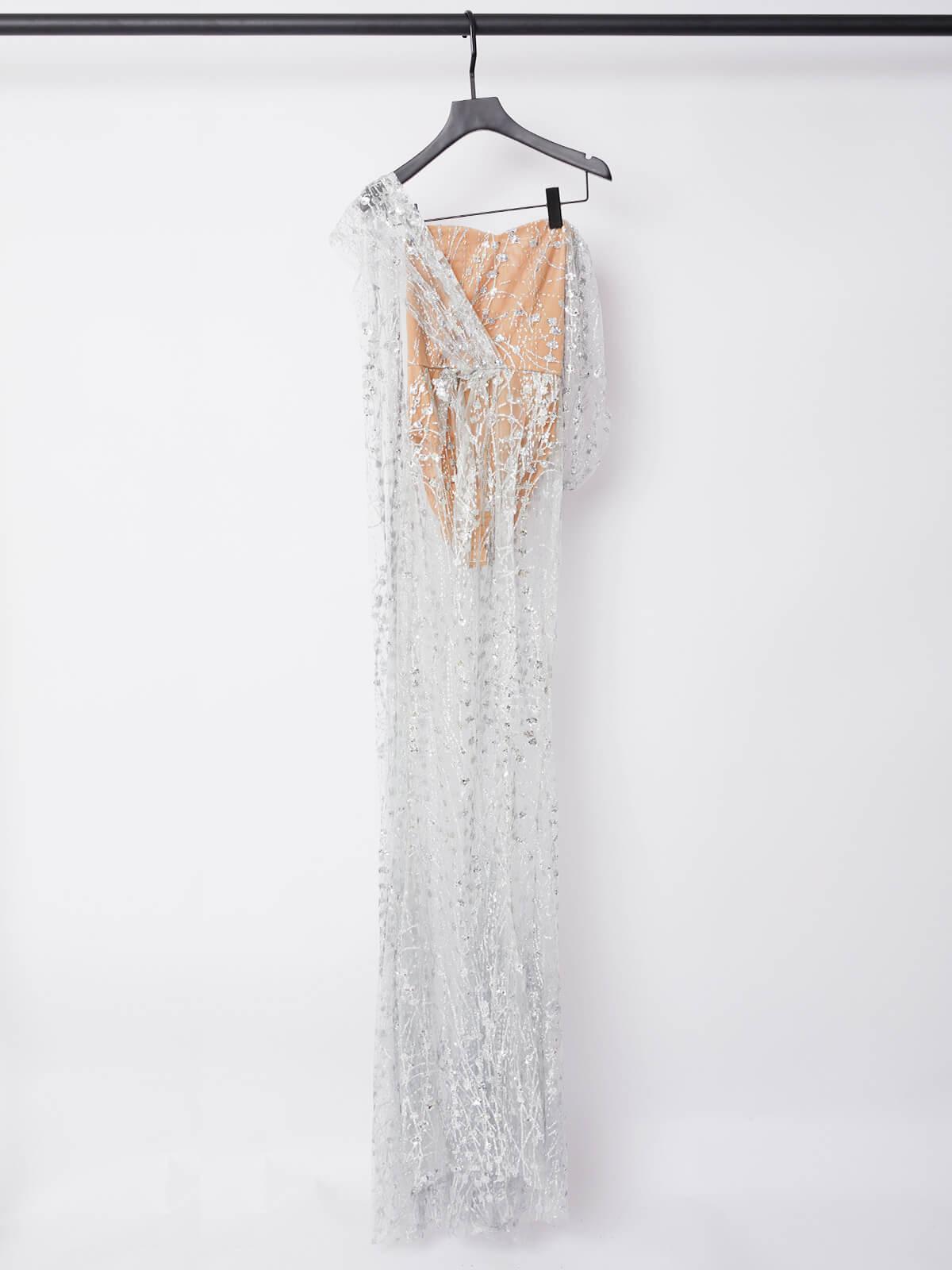 Split Sequin Maxi Dress
