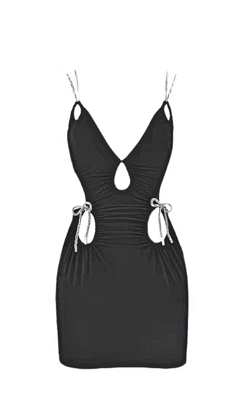 CUT OUT BODYCON MINI DRESS IN BLACK Dresses styleofcb 