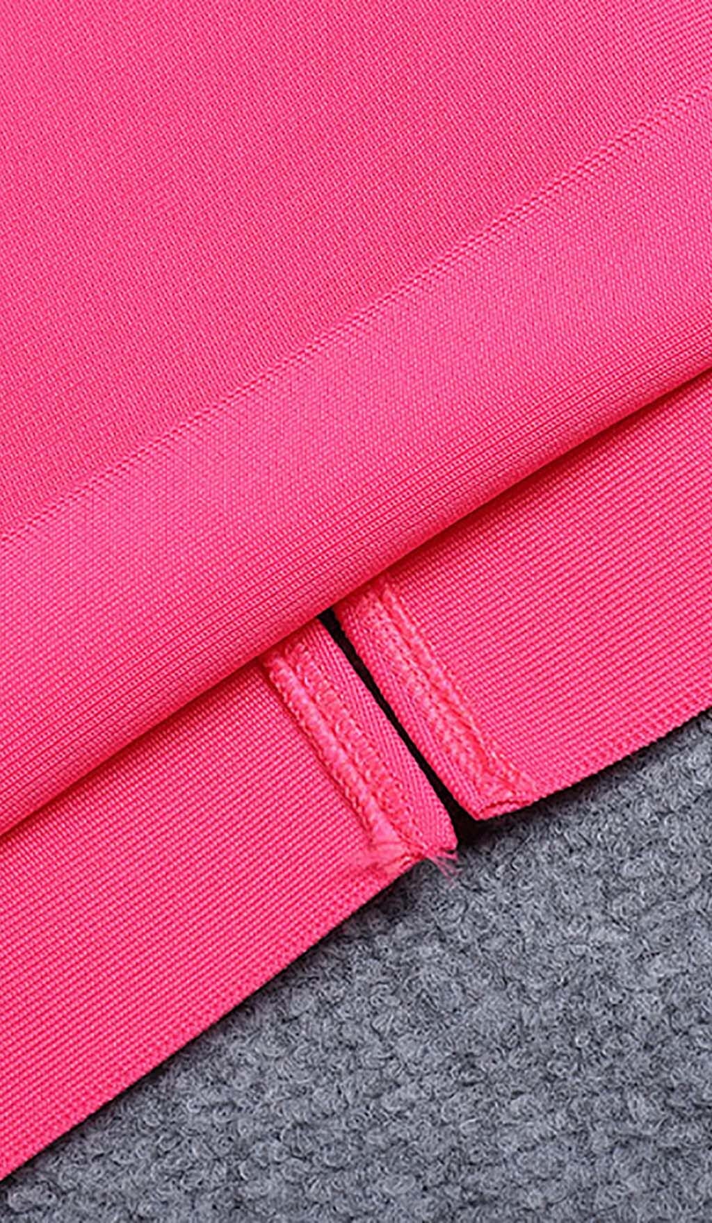 CUT-OUT STRAPPY MIDI DRESS IN PINK DRESS sis label 