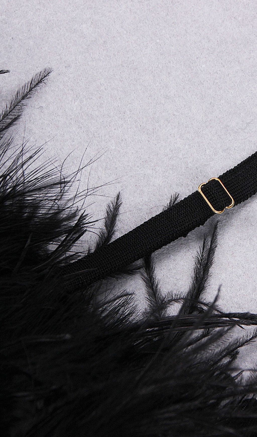 FEATHER LONG SLEEVE BANDAGE MINI DRESS IN BLACK Dresses styleofcb 