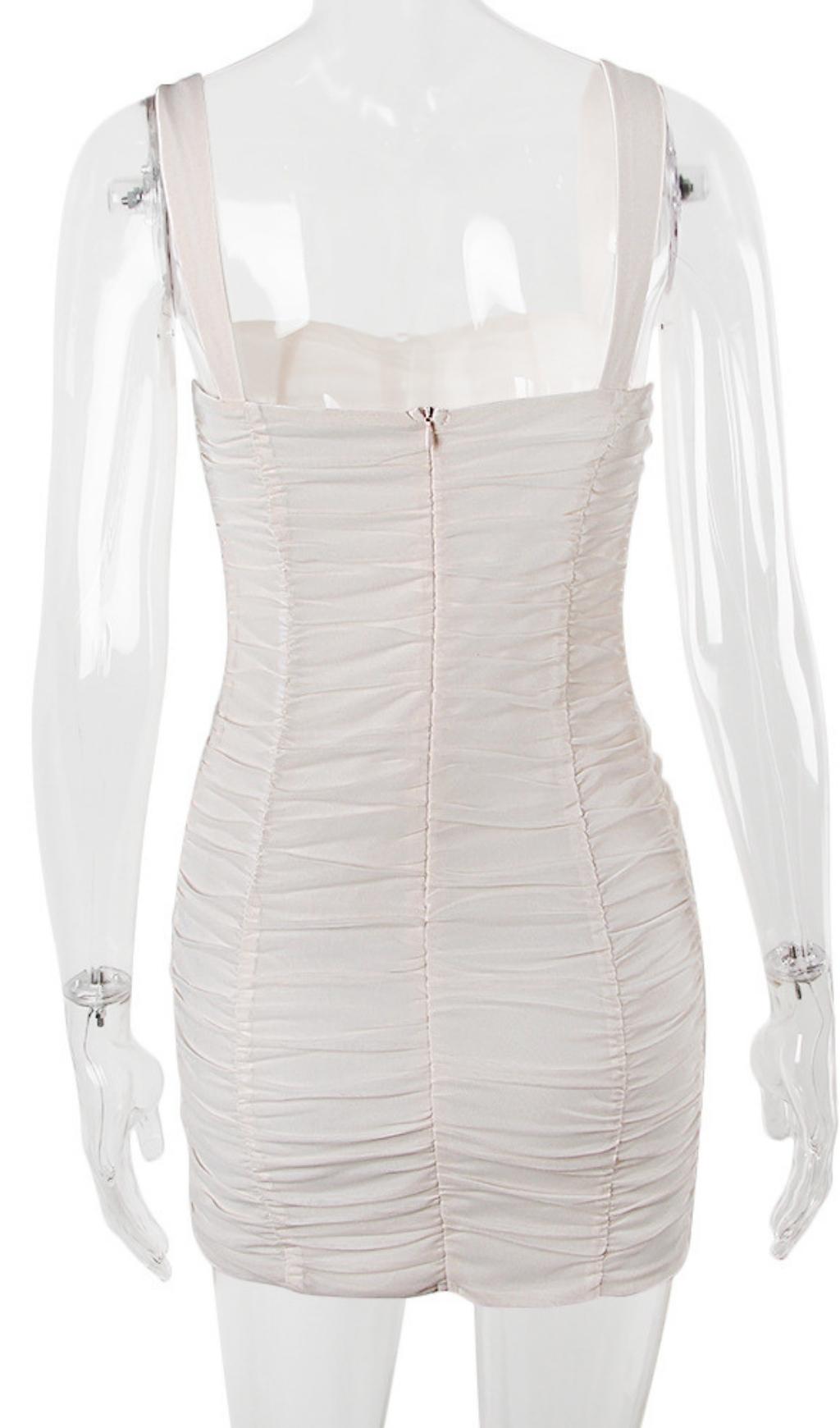 FOLD MINI DRESS IN PINK Dresses styleofcb 
