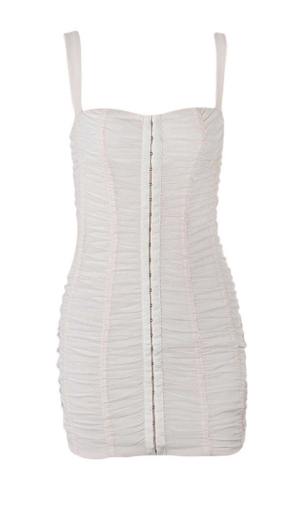 FOLD MINI DRESS IN PINK Dresses styleofcb 