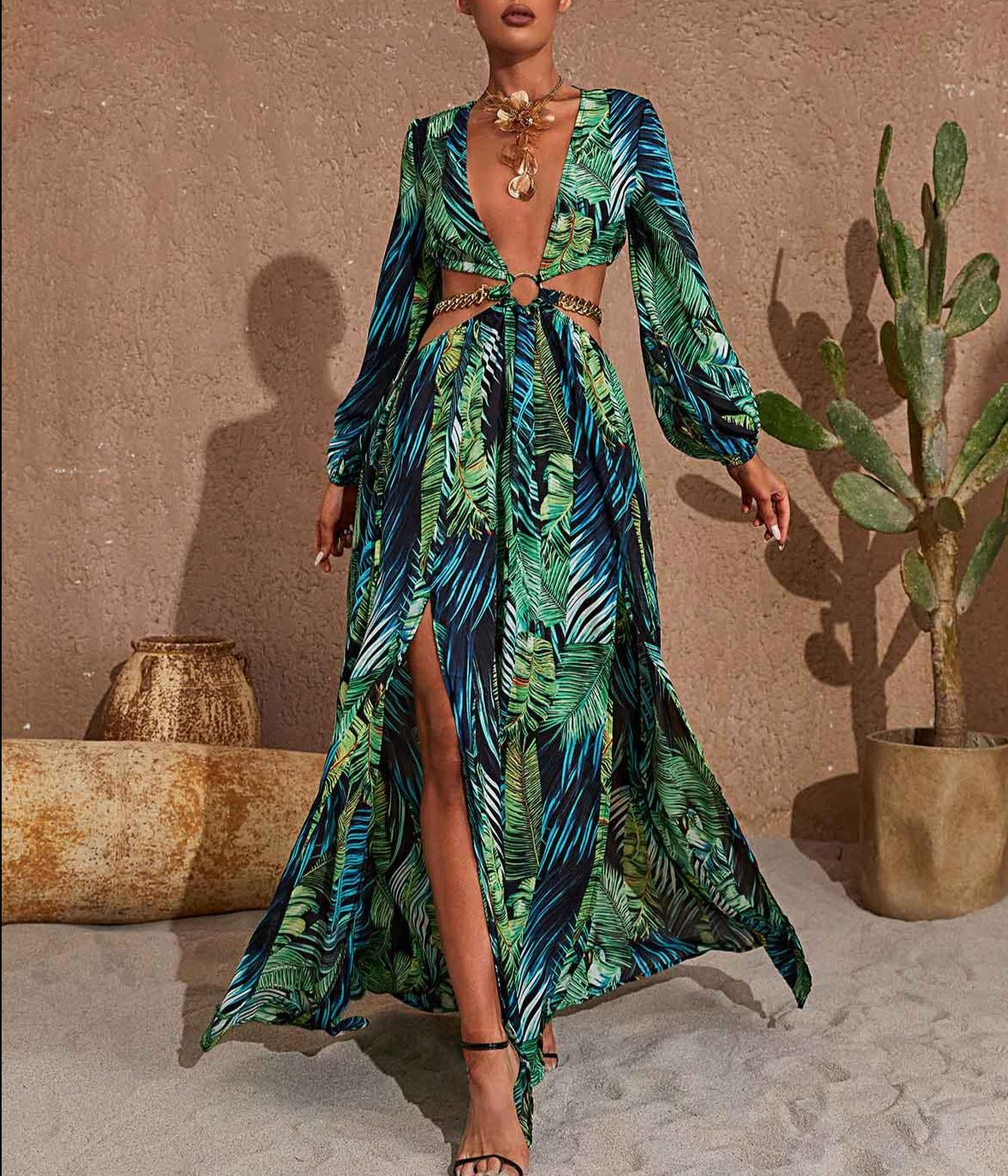 GLOD ALLOY FLOWER CHOKER