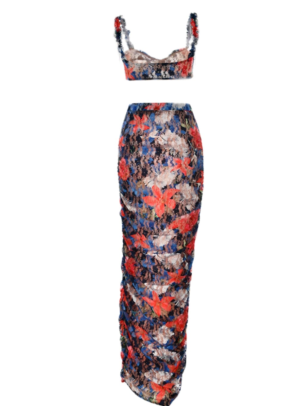 LACE PLUNGE SKIRT SET Sets styleofcb 