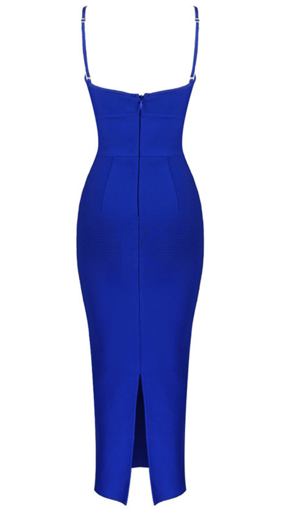 HOLLOW BANDAGE DRESS - BLUE ohmogo 