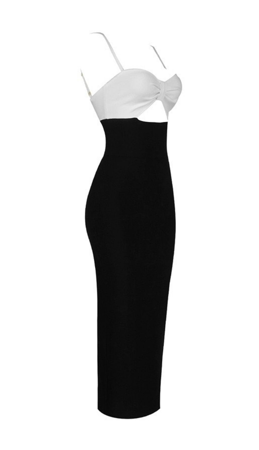 HOLLOW BANDAGE DRESS - BLUE ohmogo 