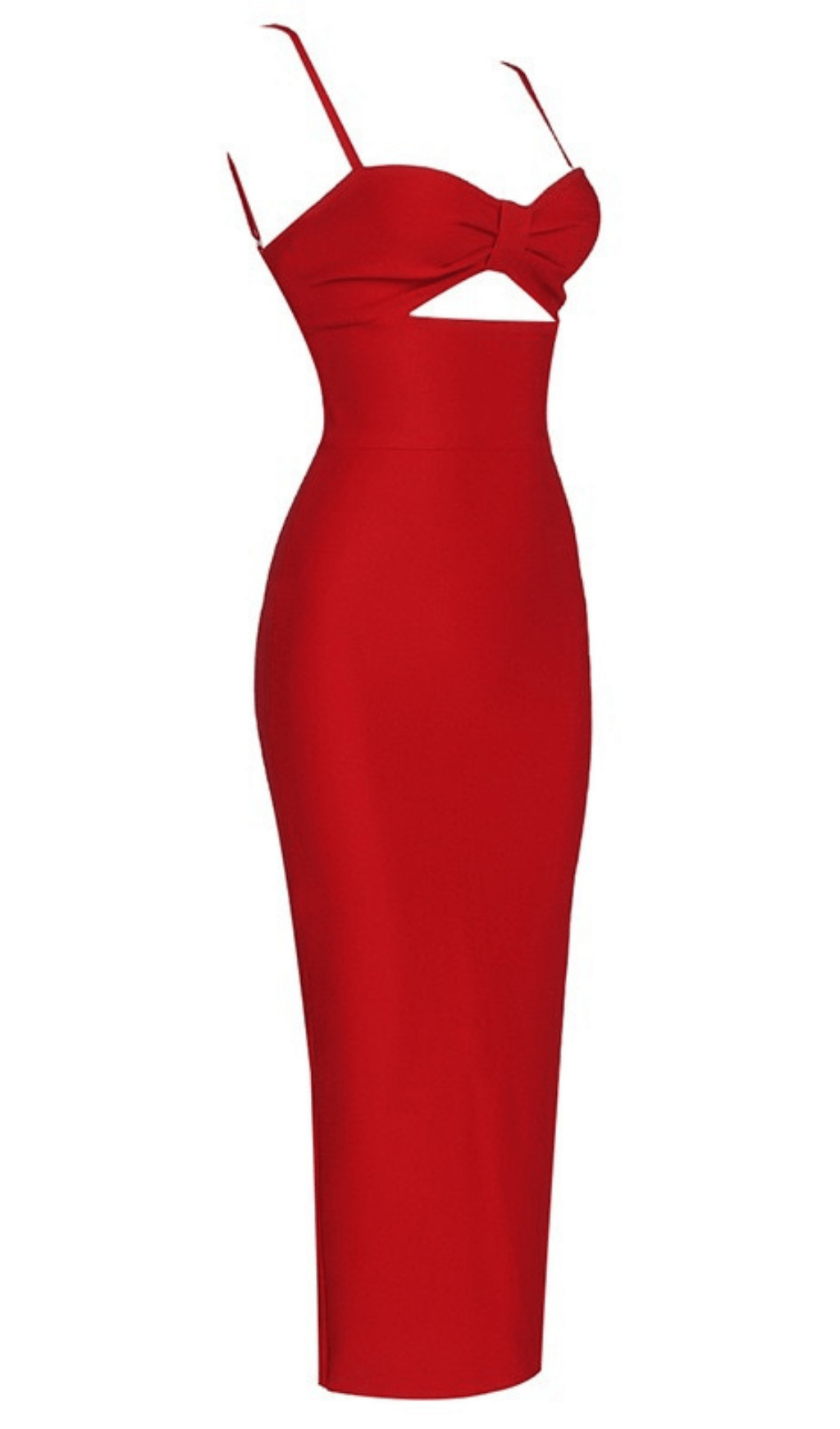 HOLLOW BANDAGE DRESS - BLUE ohmogo 